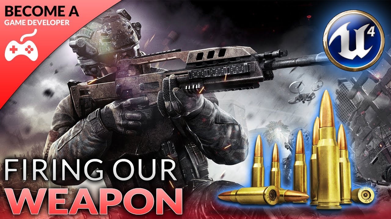Firing Our AK-47 Weapon - #9 Creating A First Person Shooter (FPS) With Unreal Engine 4