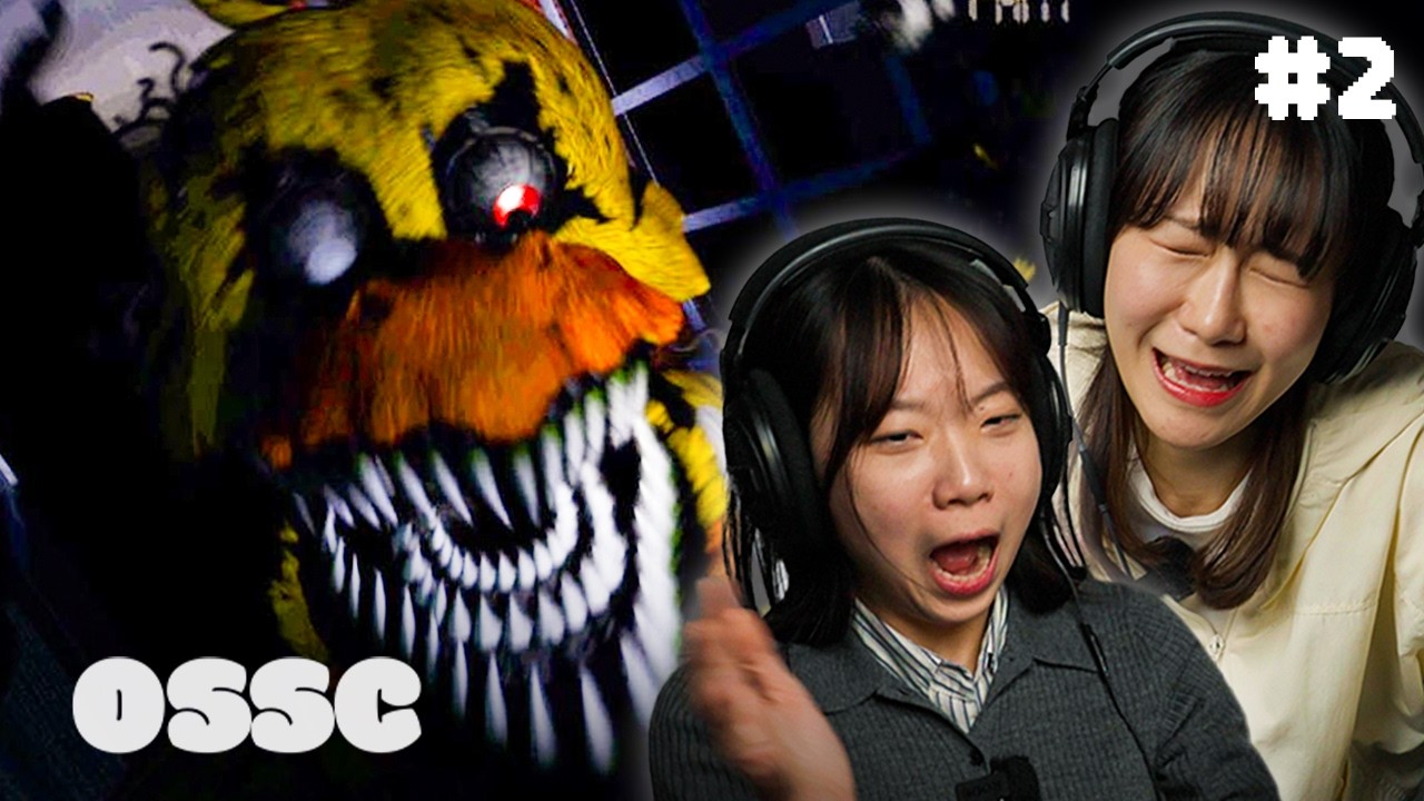 Korean Girls Try Five Nights At Freddy's 4 (FNAF4) | 𝙊𝙎𝙎𝘾