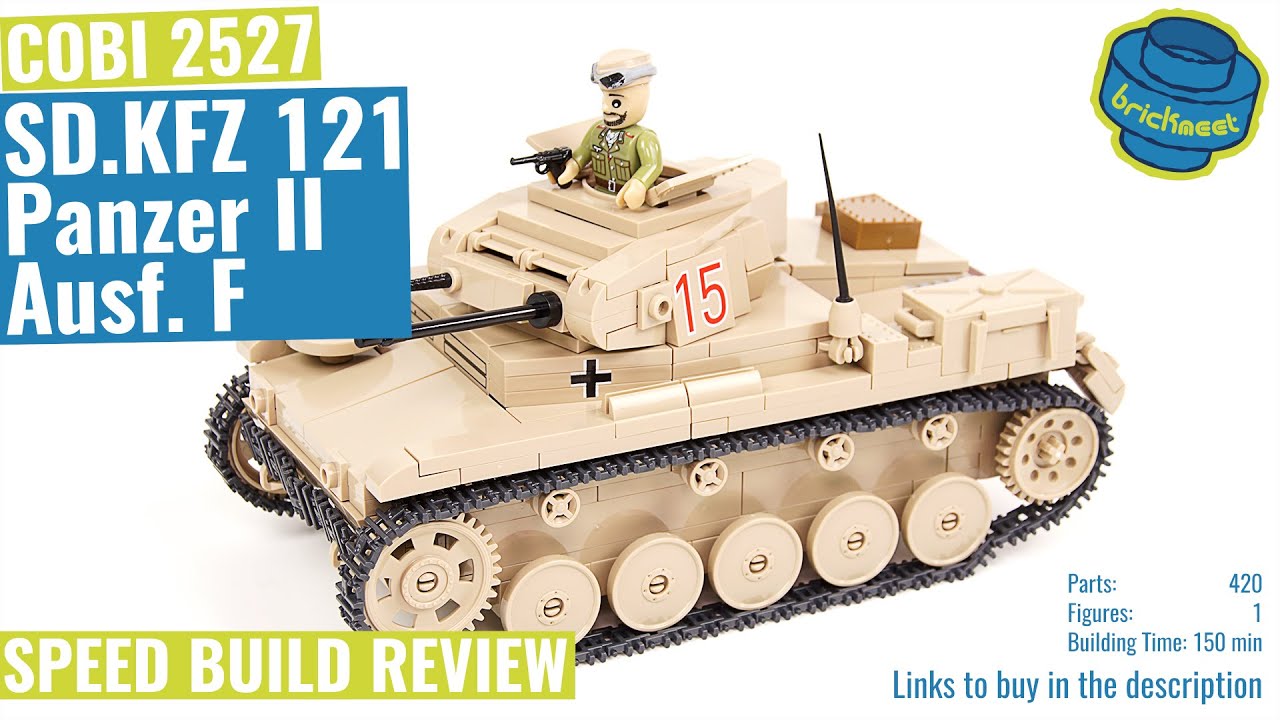 COBI 2527 SD.KFZ 121 Panzer II Ausf. F *Afrika Korps* - Speed Build Review