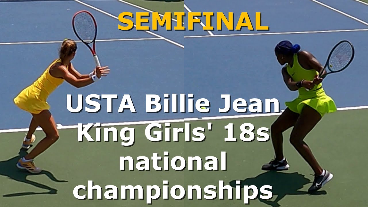 USTA girls' 18 national championships 🔥 Clervie Ngounoue vs Iva Jovic 🎾 USTA tennis 2024 🔥🎾