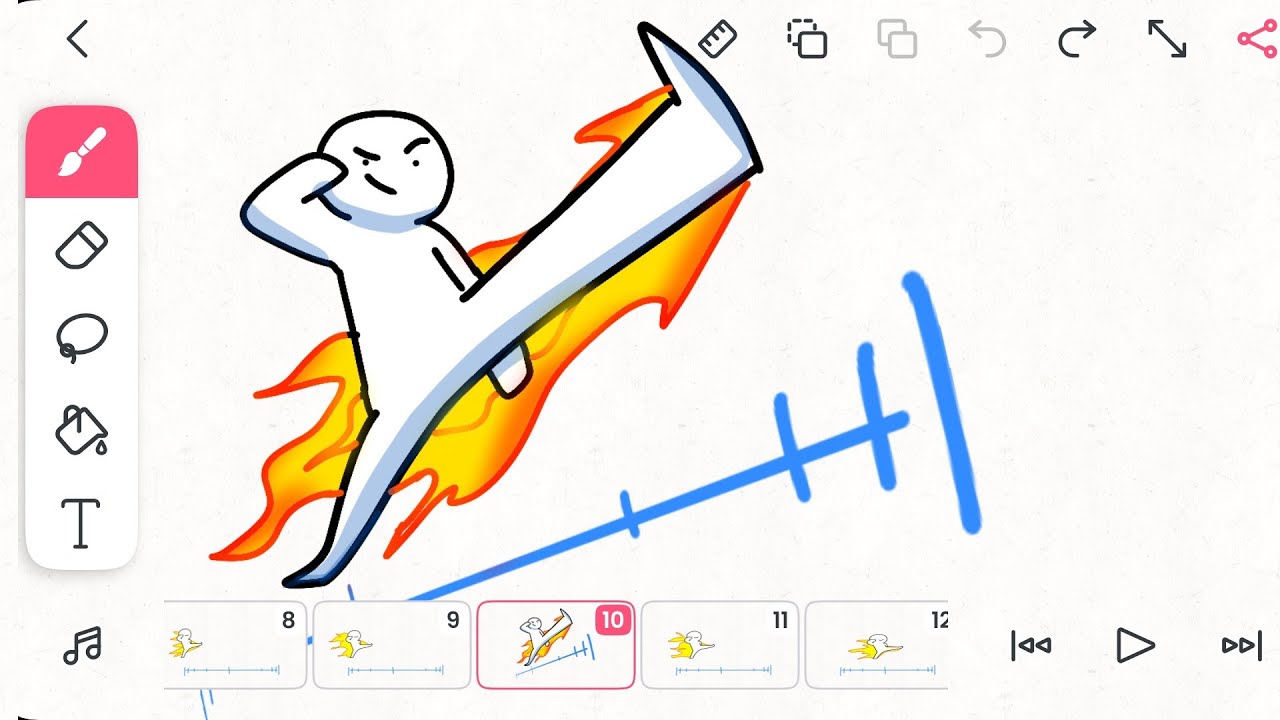 FlipaClip – INTERPOLATION in ANIMATION (tutorial)