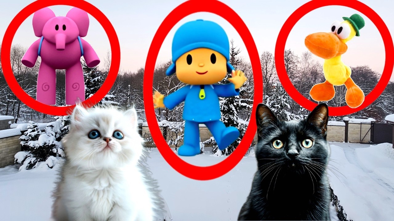 POCOYO пришёл к Нам в Реальной Жизни! **они замёрзли**