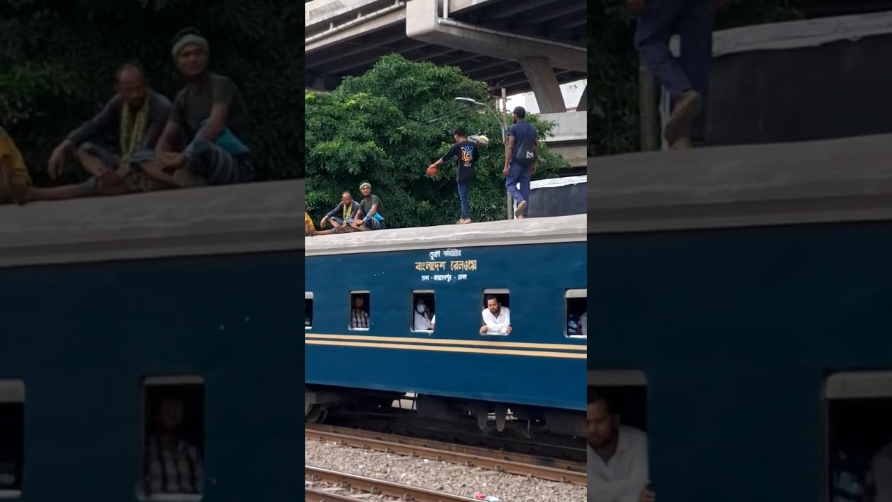 চলন্ত ট্রেনের ছাদে এরা কারা Crazy People Walking On Moving Train Roof 