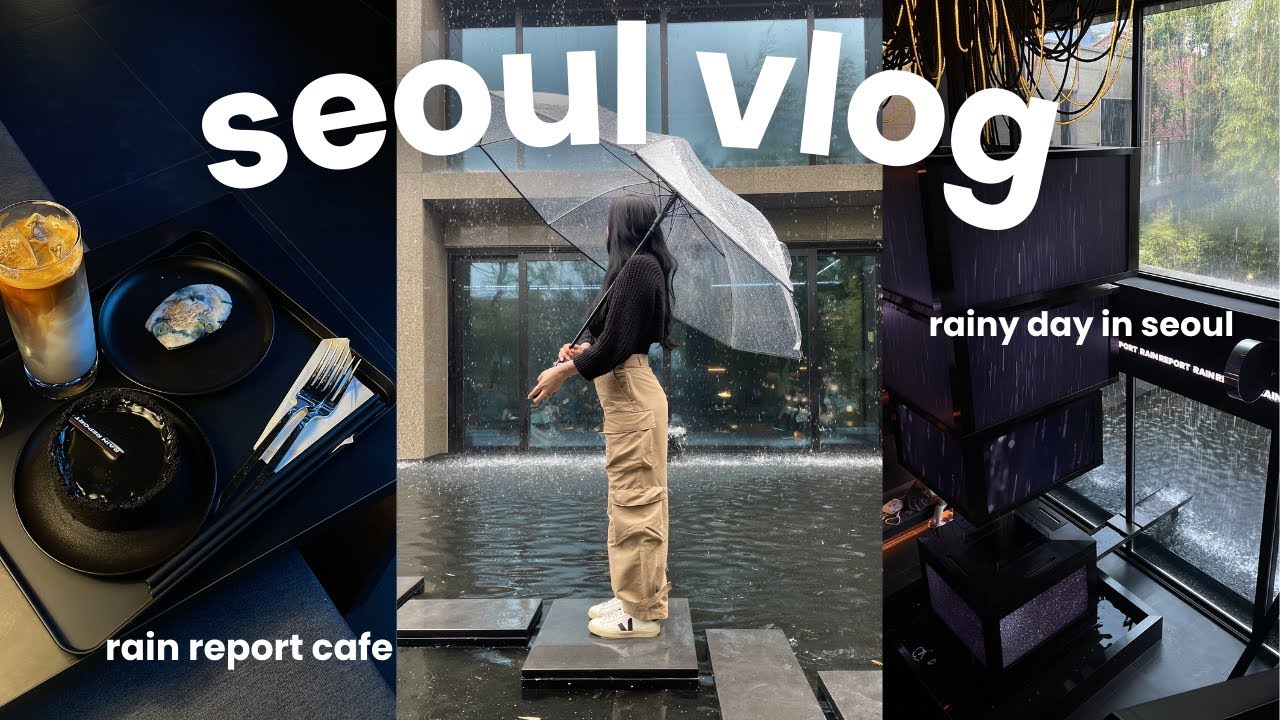 Поход по кафе в Сеуле 🇰🇷☕️🍜 Кафе Rain Report, кафе в стиле Нарнии, рамен и атмосфера дождливого С...