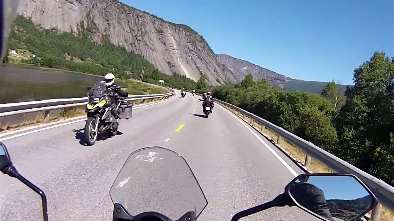 2018 - Motorsykketur til Hardanger, Jæren og Setersdalen.  Motorbike - Norway