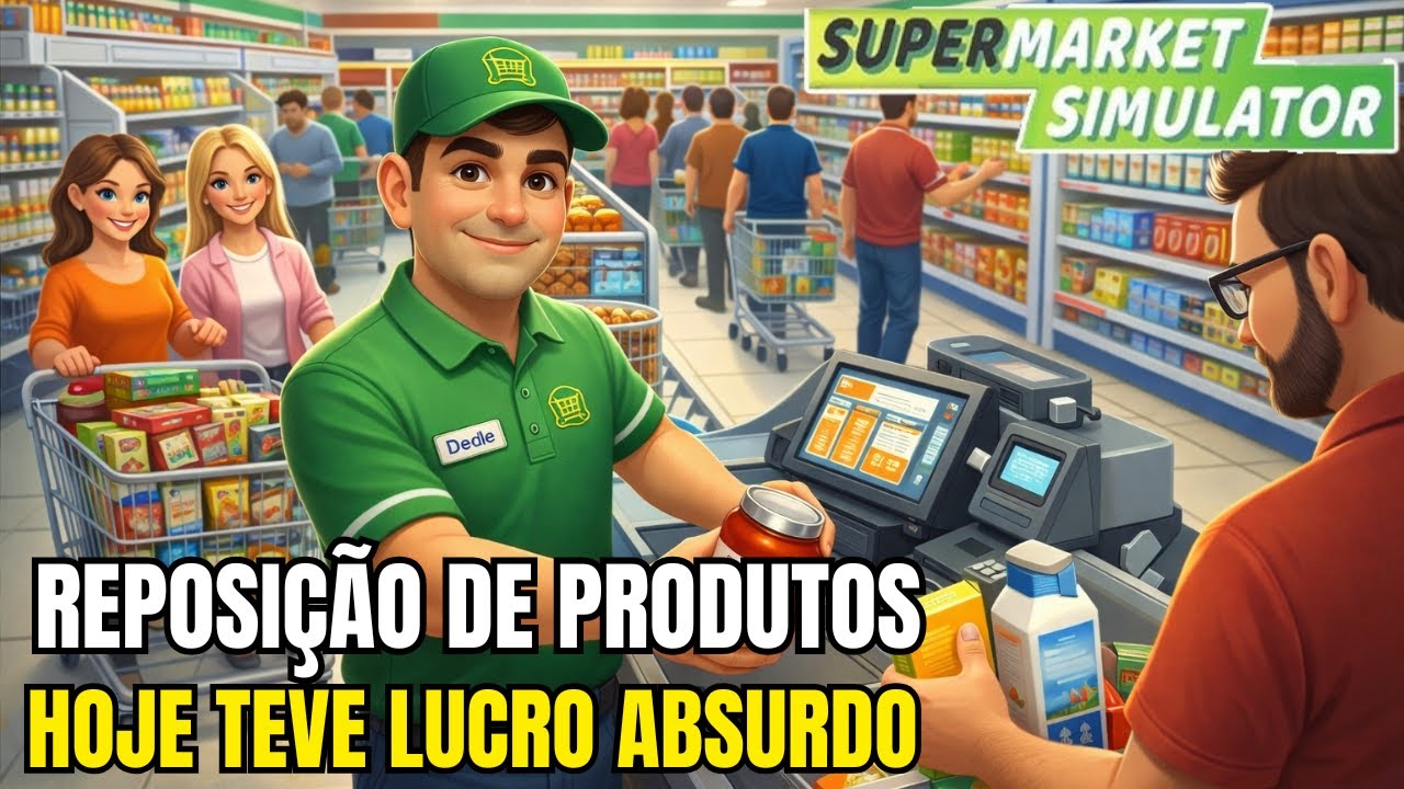 Dia de Reposição e Lucro no Supermarket Simulator