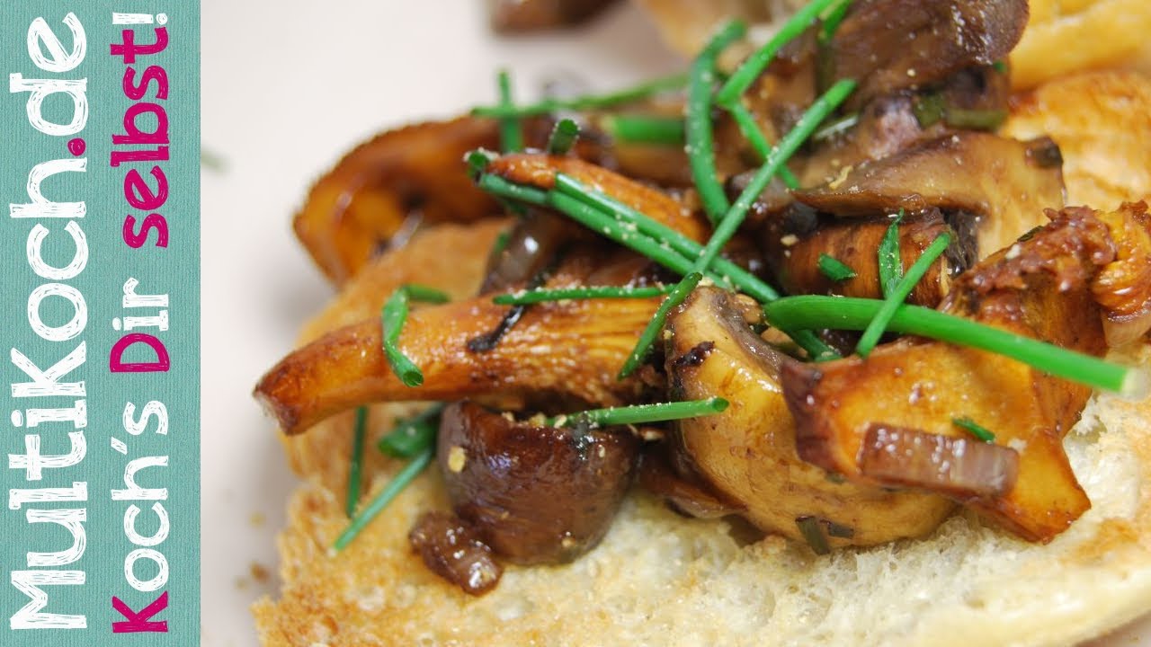 Pfifferlinge: Balsamico Pfifferlinge mit Knoblauch