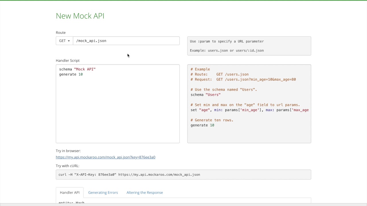 MOCKAROO API : HOW TO