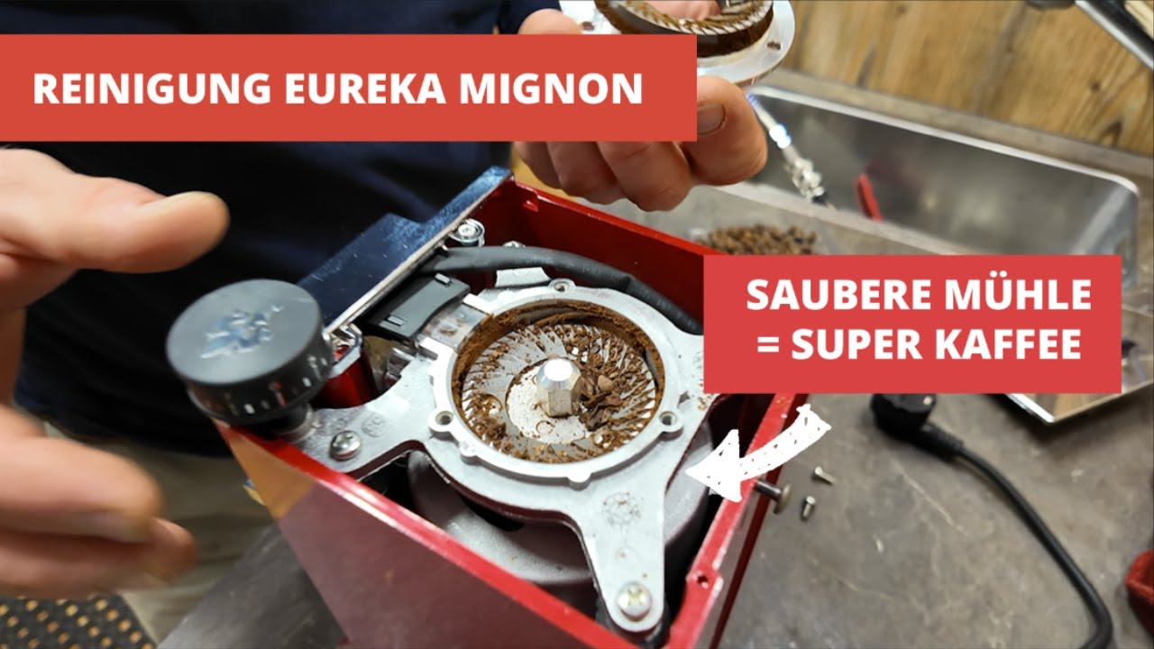 Reinigung Eureka Mignon - so haben Sie lange eine Freude mit Ihrer Mühle