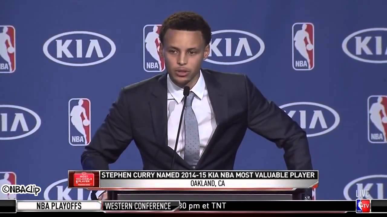 Stephen Curry Full 2015 NBA MVP Acceptance Speech