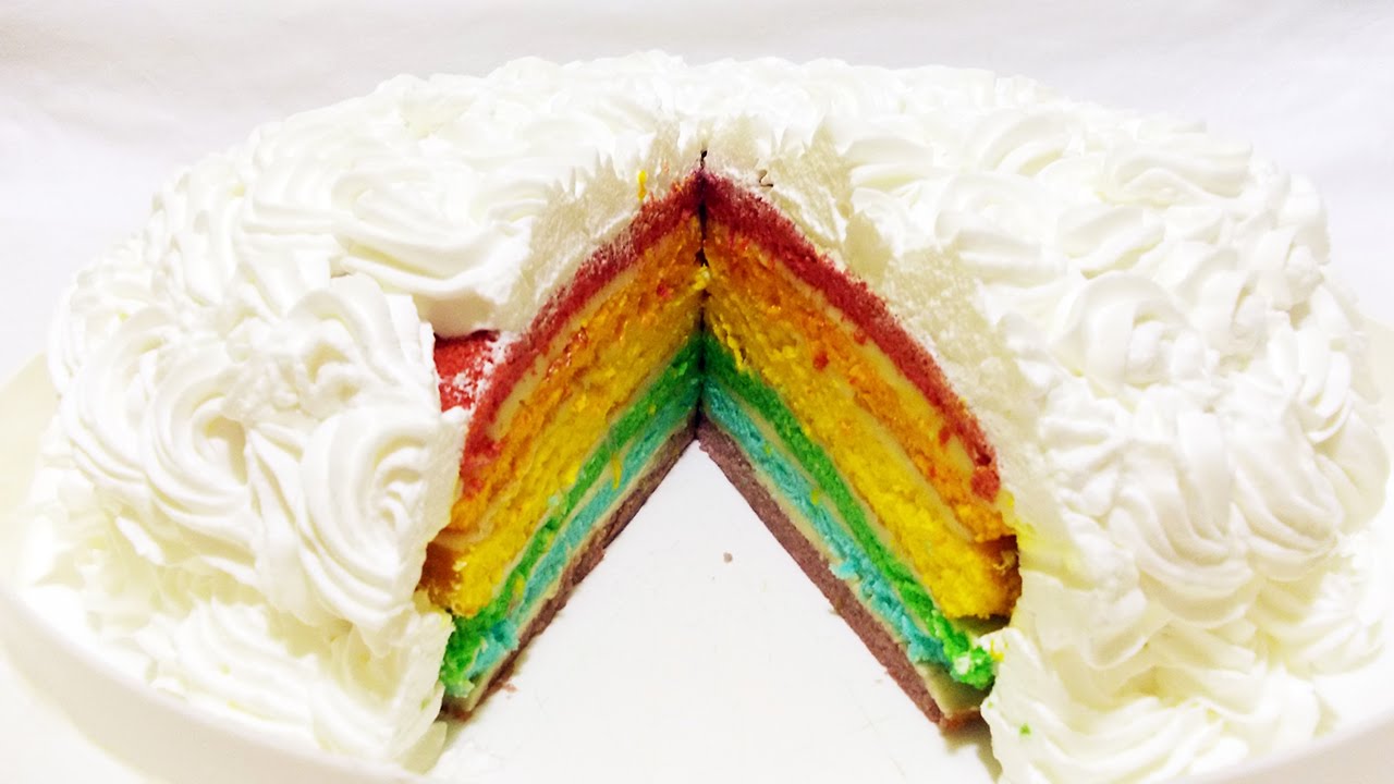 Tort Curcubeu / Rainbow cake