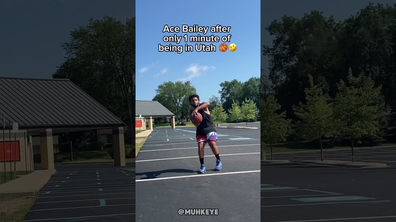 Ace Bailey after getting drafted by the Utah Jazz 🏀🤣