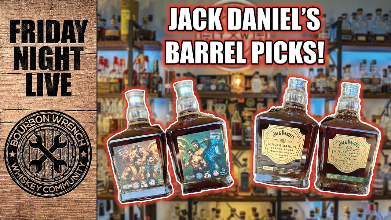 LIVE! Jack Daniels Barrel Picks! Bourbon AND Rye Happy Hour!