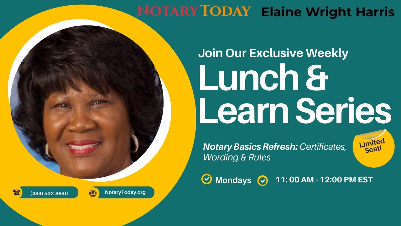 Lunch and Learn with Mrs. Elaine Wright Harris - 1/12/2026