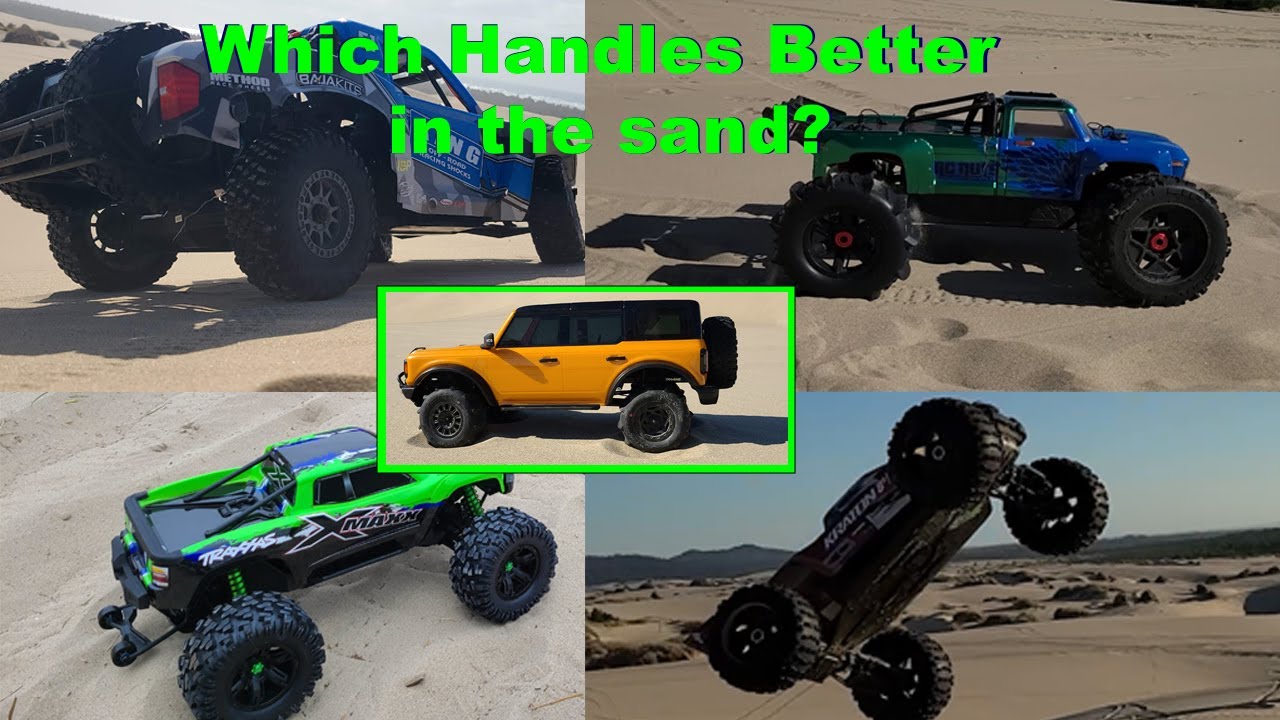 Super Baja Rey vs Xmaxx vs Outcast vs Kraton and the Bronco 21 with Paddles