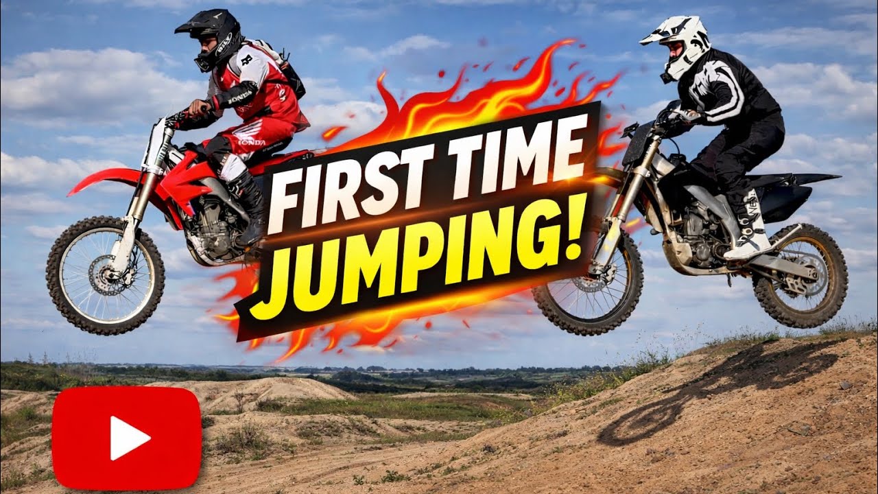￼ First time jumping dirtbike ￼
