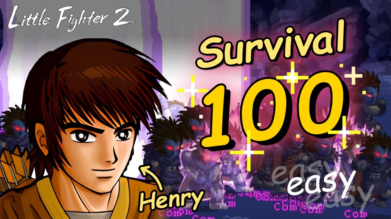 [TAS] Little Fighter 2 – Survival 100, Генри | EASY