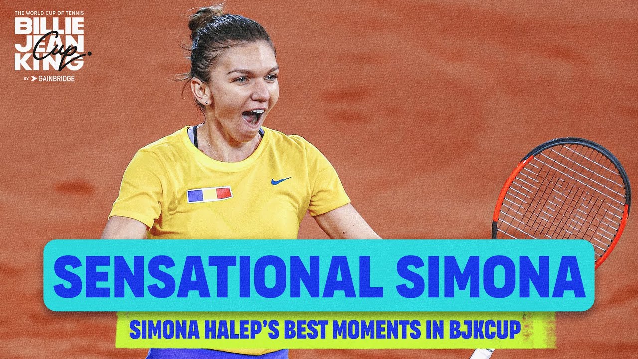 Romania's Trailblazer 🇷🇴 Simona Halep's Best Shots in Billie Jean King Cup! 🔥
