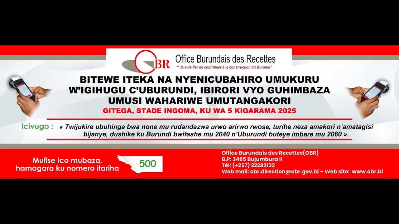 Kaze mu birori vy'Umunsi wahariwe Umutangakori mu Burundi biriko bibera kuri Stade Ingoma i Gitega