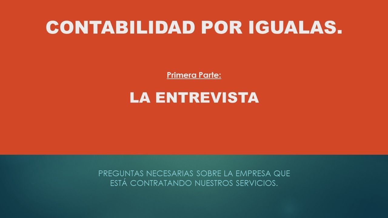 Contabilidad por Igualas 1