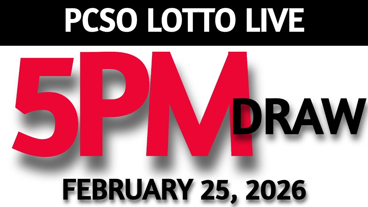 Lotto Result Today 5pm Draw February 25, 2026 Swertres Ez2  PCSO LIVE