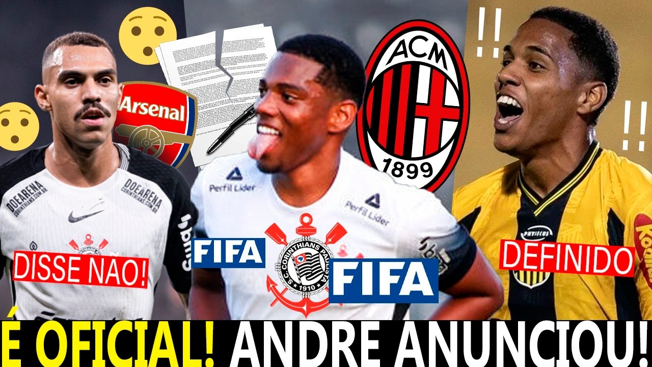 CORINTHIANS DEFINE FUTURO DO ANDRÉ! LINGARD SERÁ ANUNCIADO! MATHEUZINHO no ARSENAL e+