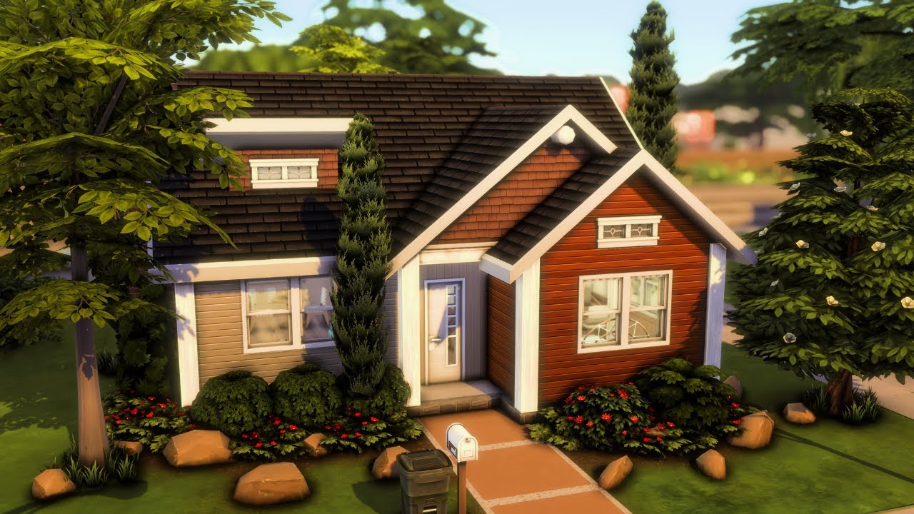 Comfy Starter Home 🏡 The Sims 4 Speed Build | No CC