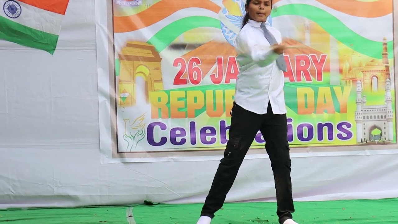 stick spinning on republic day