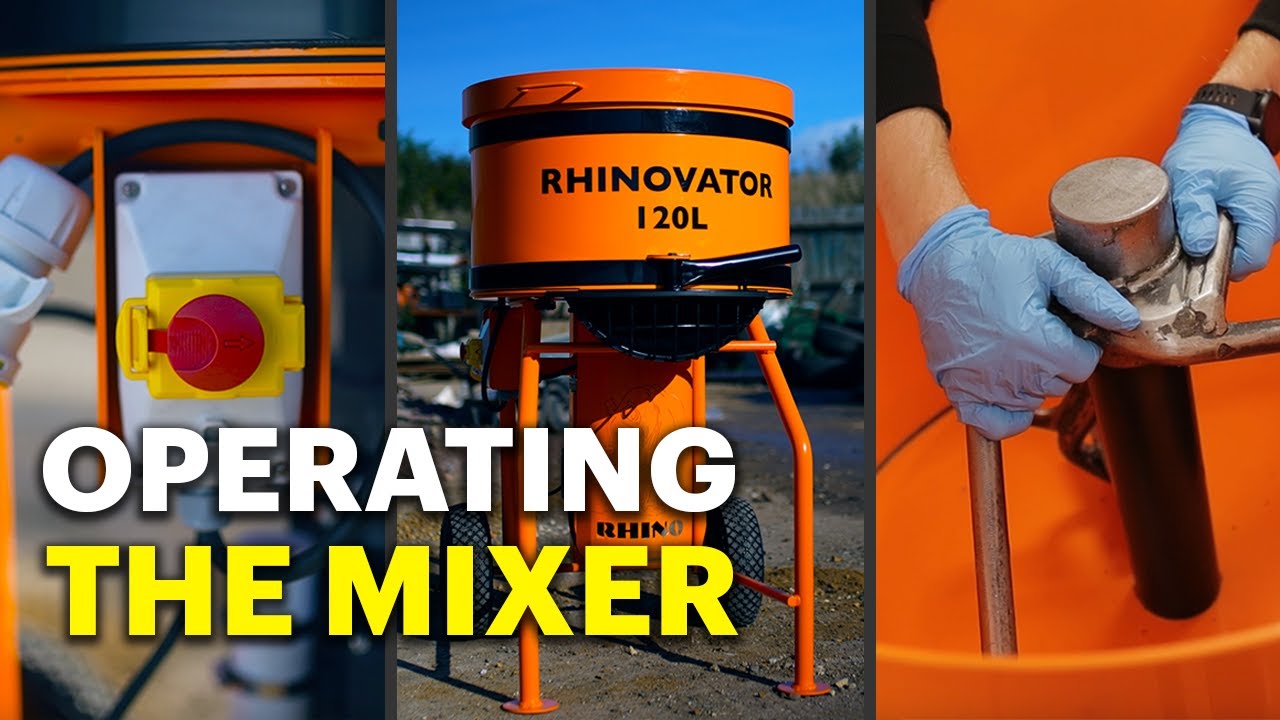 Forced Action Mixer Set Up & Operation | RHINOVATOR 120L