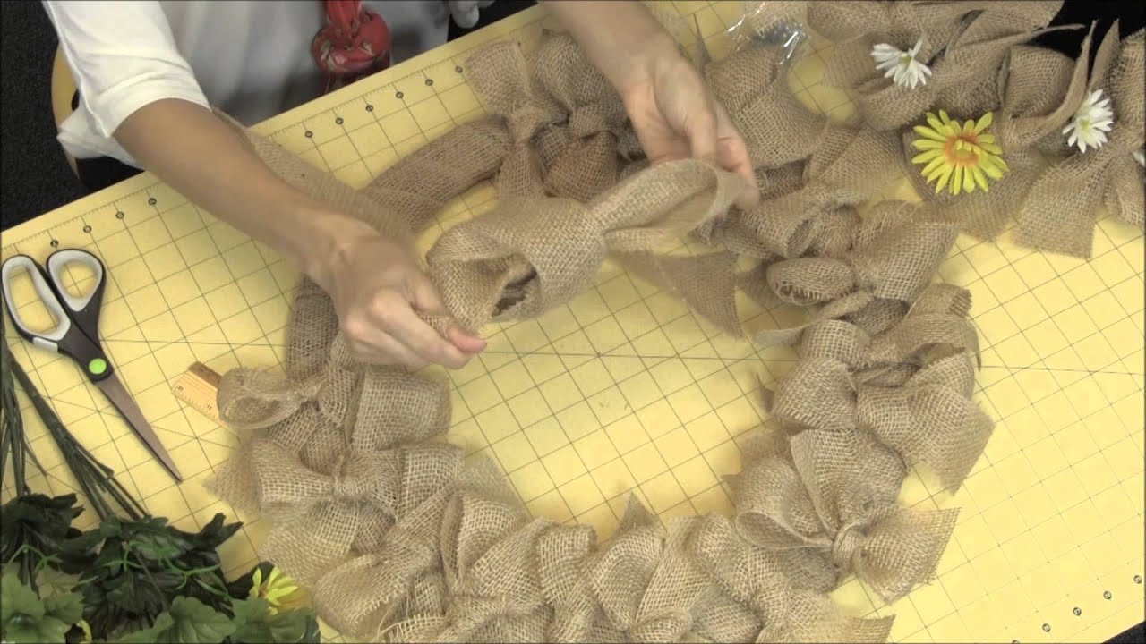 How to Make a Burlap Wreath