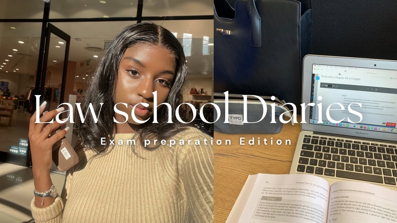 Law School Vlog: Exam Prep, Study Tips, Grocery Run & Productive Morning Routine!