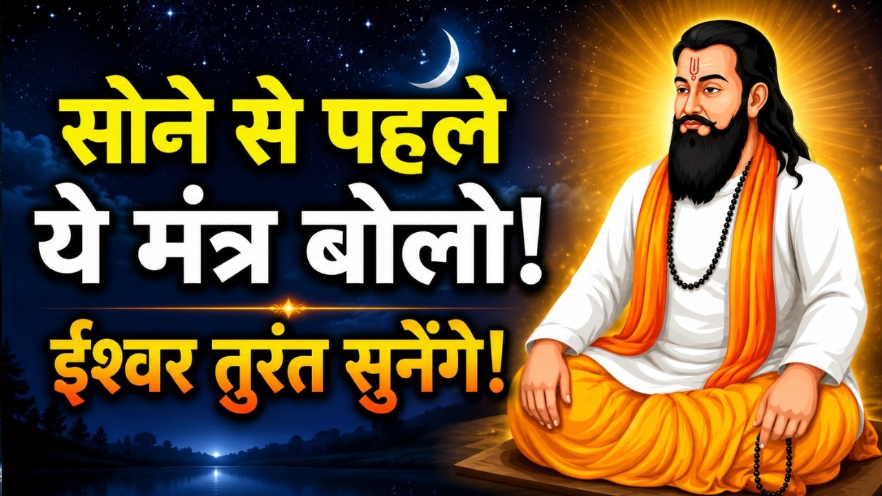 सोते समय इस एक मंत्र का जाप कर लो 🗣️ ईश्वर आपकी जल्दी सुनेंगे | Sant Ravidas Ji