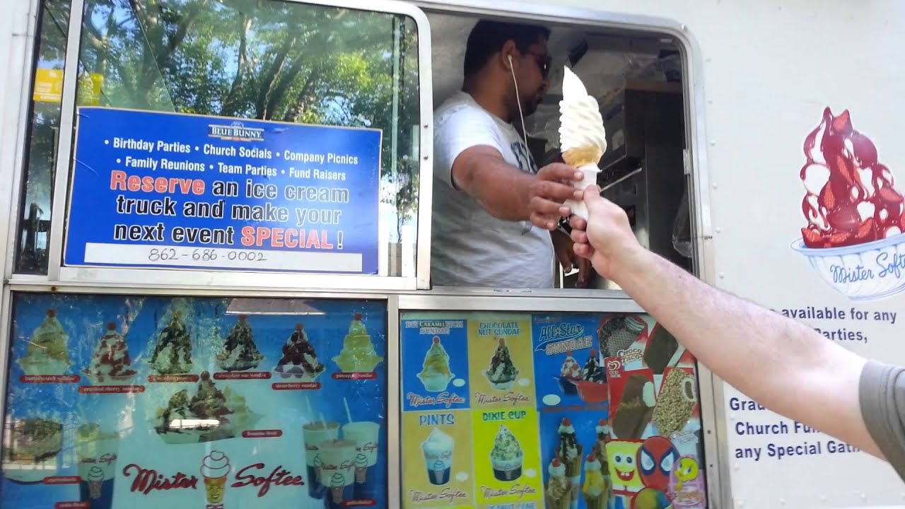 Mr Softee ice cream man. The power of text!