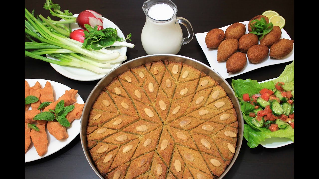 طريقة عمل الكبة بالصينية مع طريقة التقطيع