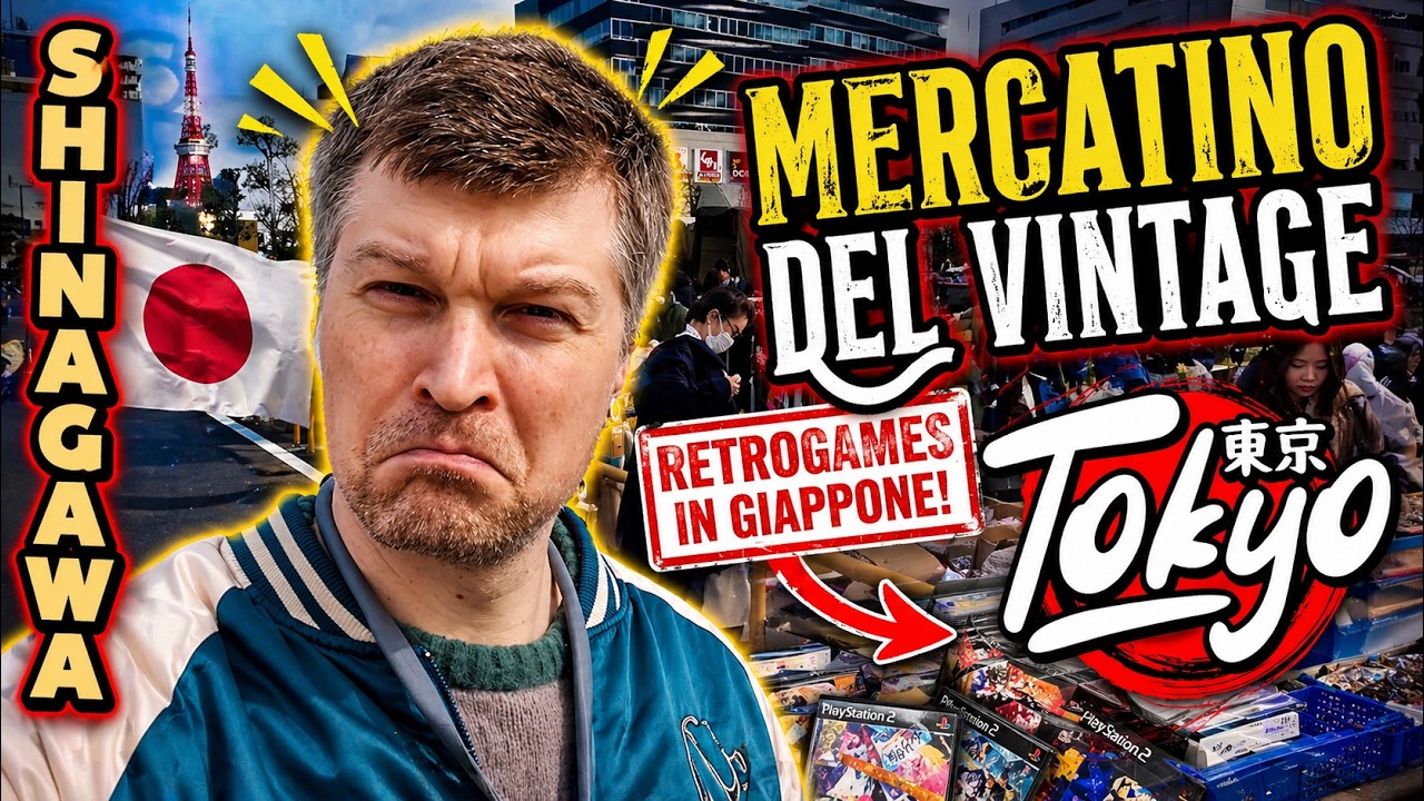 Al Mercatino dell'usato, tra Giapponesi e Retrogames, con ManuTheDeath - EP 16 Tokyo #retrogaming