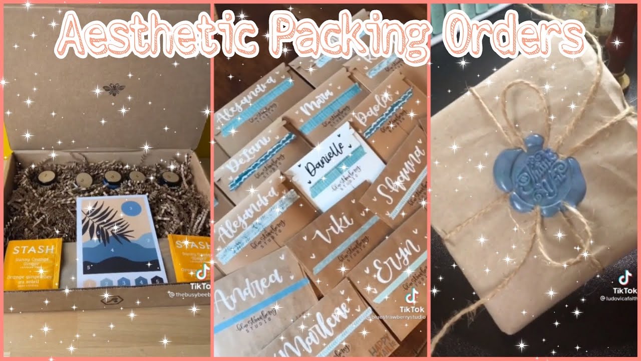 PART 1: Random Packing Orders ASMR 💖 #smallBusiness packaging of orders Tiktok Compilation finds.❣️