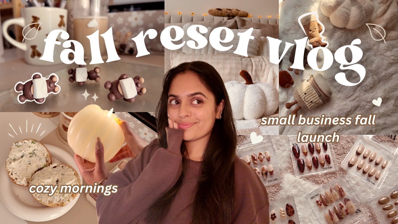 Fall Reset Vlog! ✉️☕️🤎 Cozy Mornings, Upgrading My Small Business, Goal Setting & Fall Sculpting
