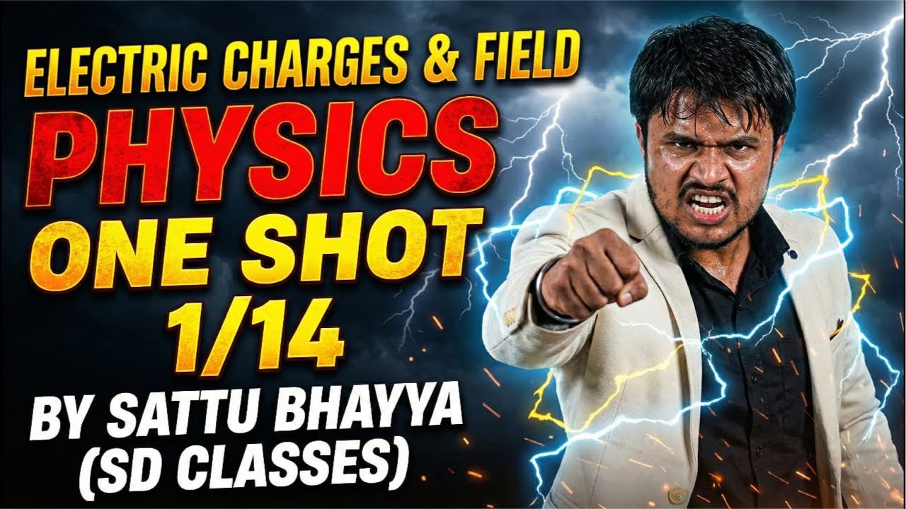 ELECTRIC CHARGES AND FIELDS II ONE SHOT CHAPTER 1/14 II CLASS 12th  II PHYSICS
