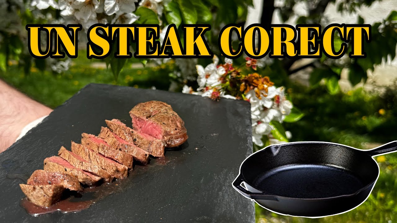 Cum gătești perfect o friptură de vită la tigaie de fontă | STEAK DE VITĂ