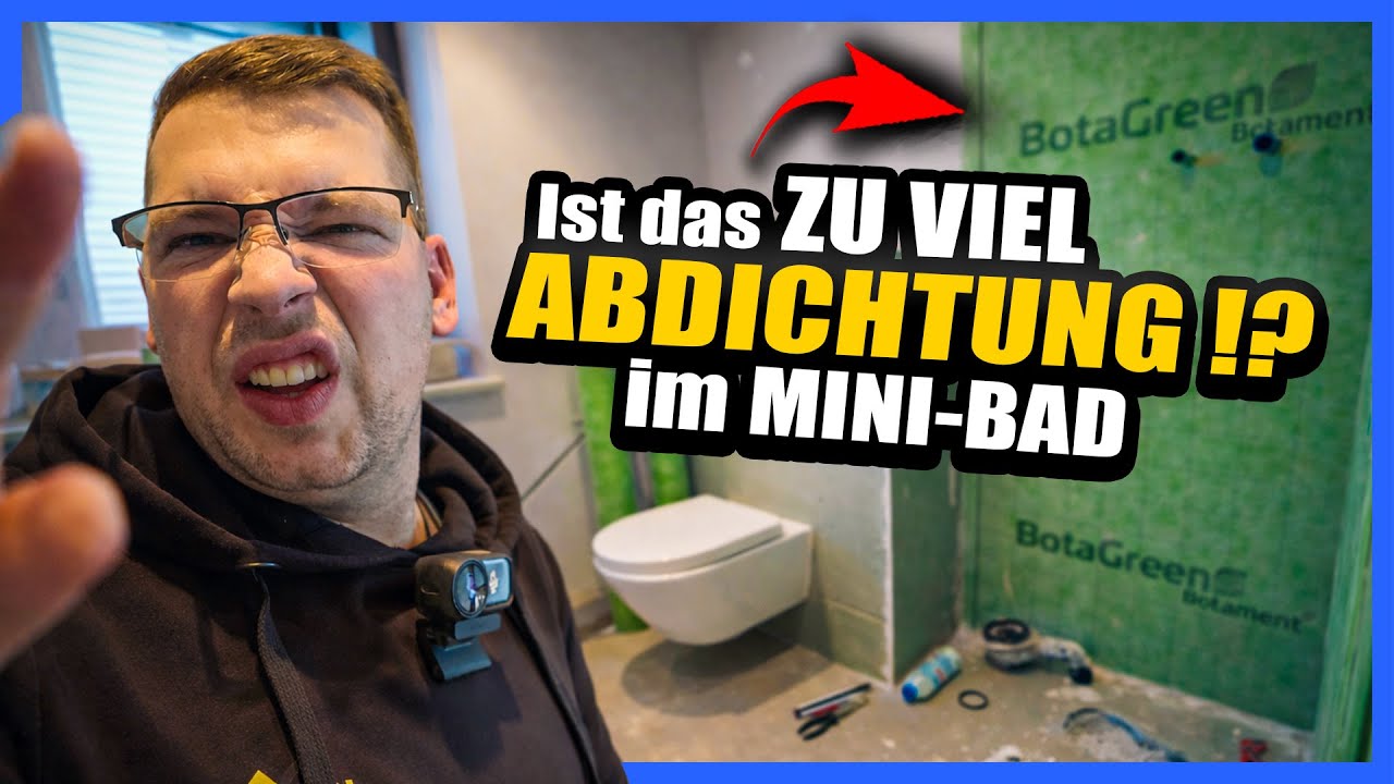 Zu VIEL ABDICHTUNG für die DUSCHTASSE im Mini-Bad… | Home Build Solution