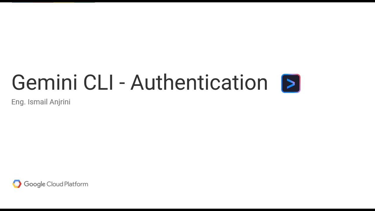 002 - Gemini CLI - Authentication