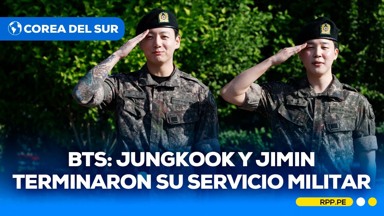 Jungkook y Jimin, integrantes de BTS, finalizaron su servicio militar obligatorio