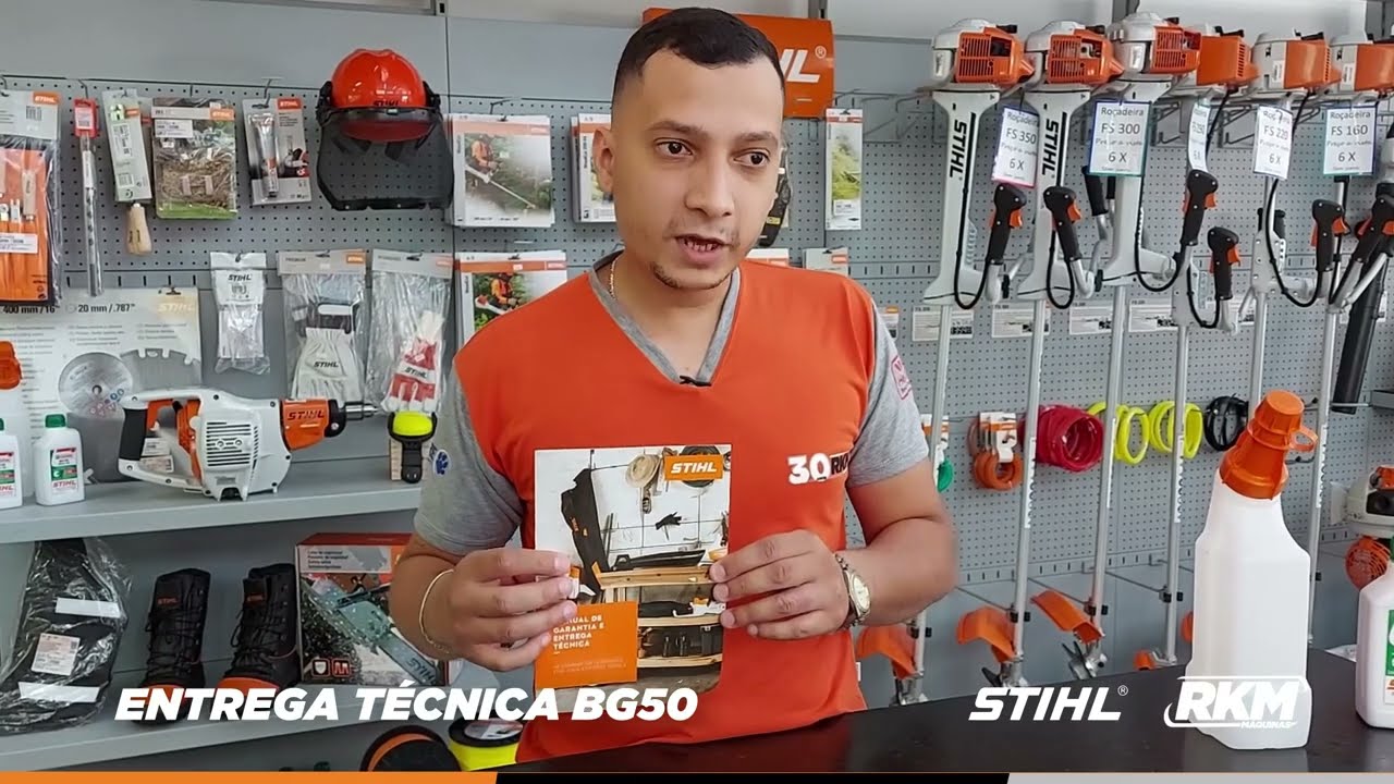 ENTREGA TECNICA SOPRADOR STIHL BG50