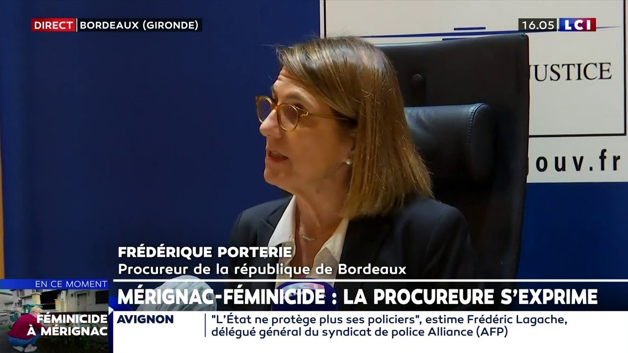 Féminicide de Mérignac : conférence de presse de la procureure de la République de Bordeaux
