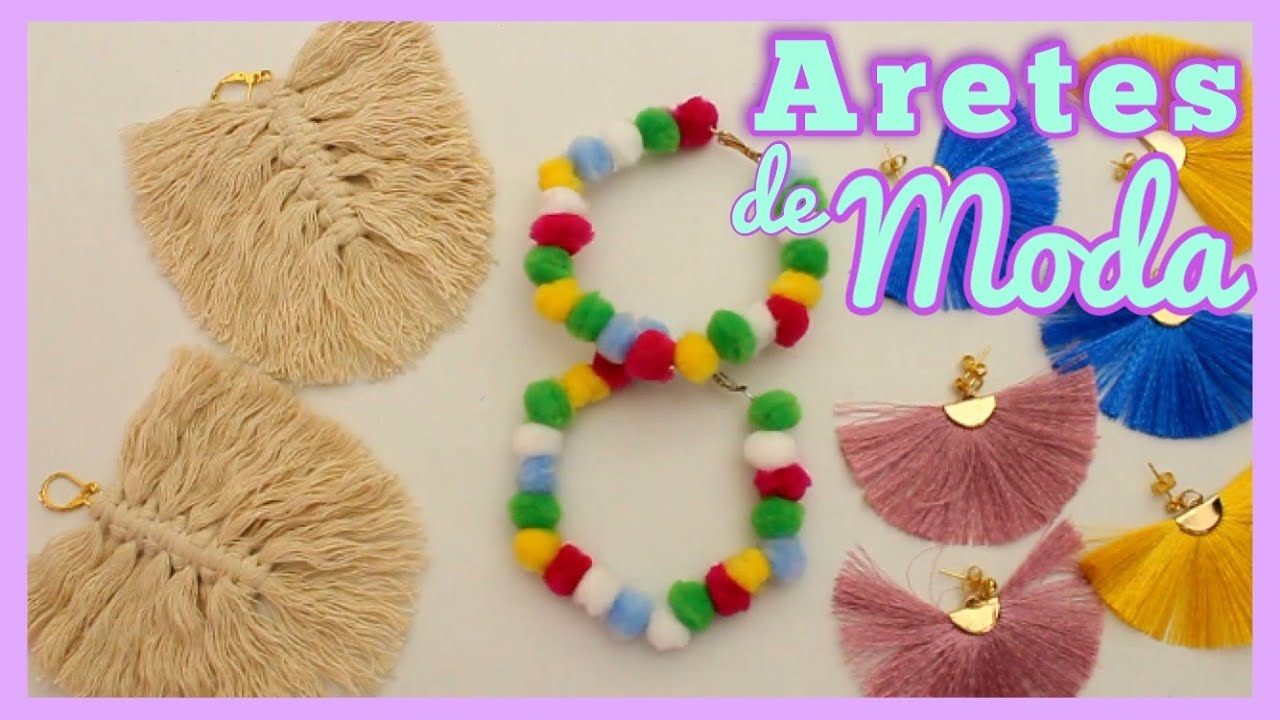 3 IDEAS DE ARETES  DE MODA || DIY