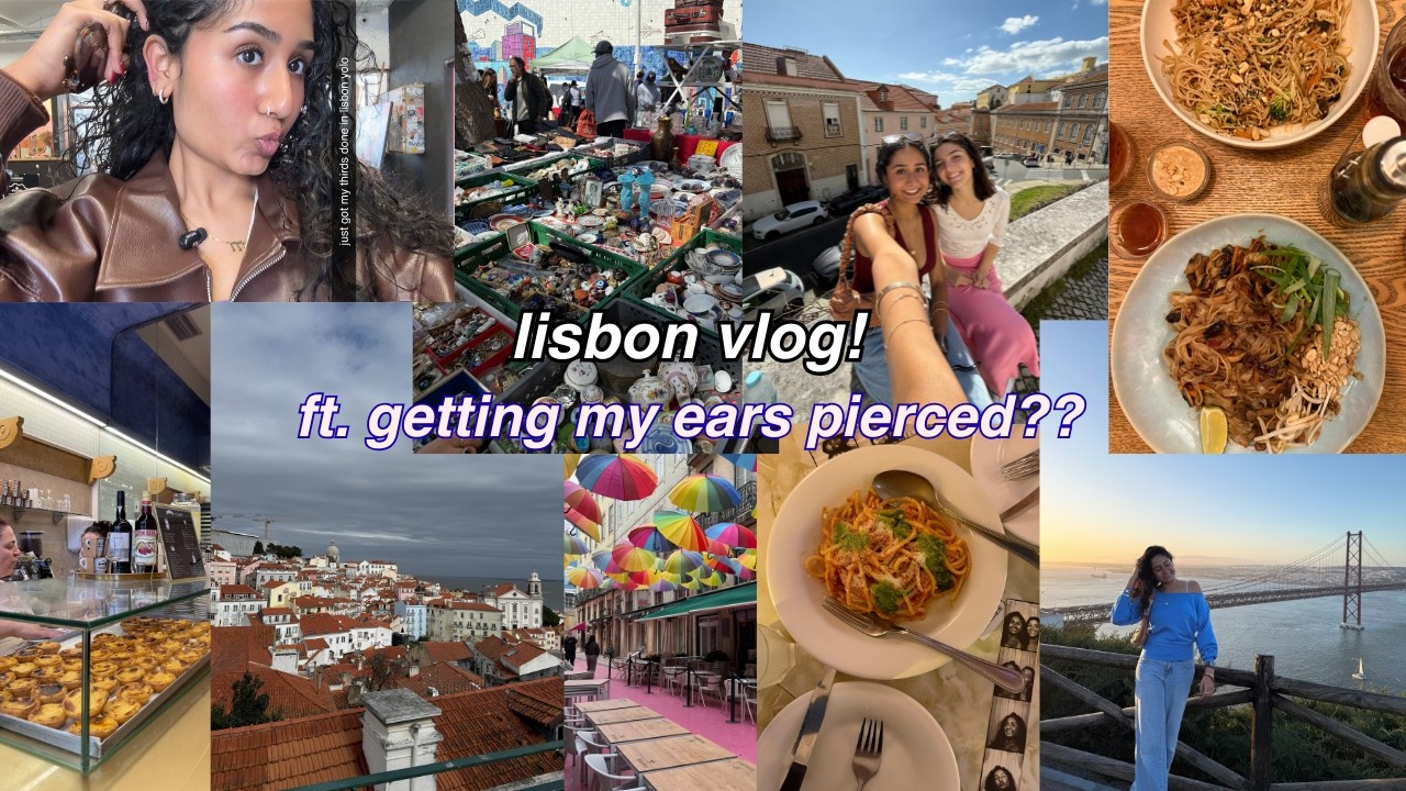 lisbon vlog! ft. getting my ears pierced?? | study abroad 09