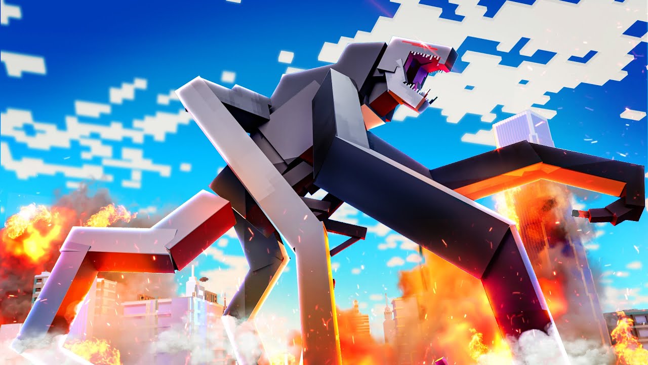 TITAN MUTOS ME ATACOU NO MINECRAFT!! (KAIJUS)
