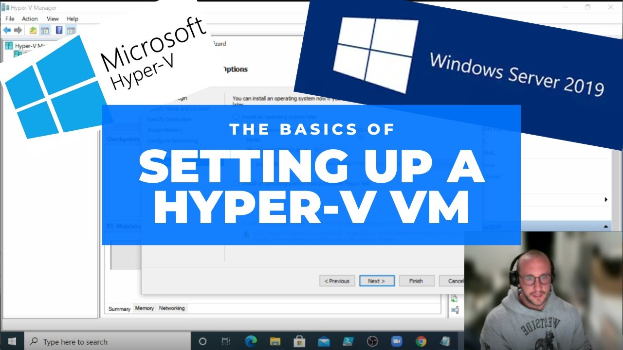 Настройка Hyper-V и установка Windows Server 2019