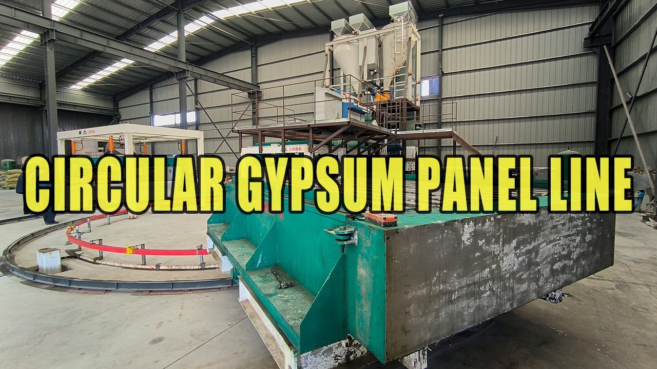 Gypsum Wall Panel Production Line – Circular Layout Process Overview