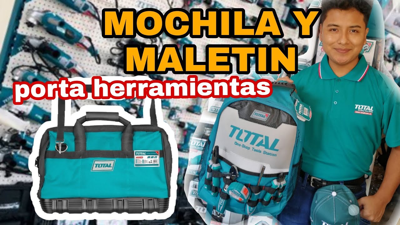 MOCHILA Y MALETIN porta herramientas TOTAL TOOLS